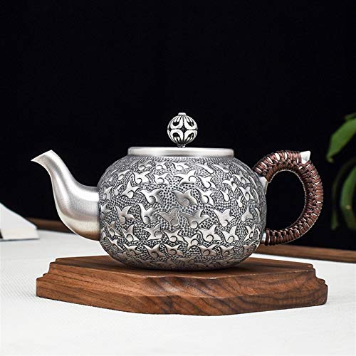 No-Branded Teiera d'Argento hkrstssxj Teaktettle Fatto a Mano Vecchia Cerimonia Teiera Set Collezioni Collezioni di… - immagine 3