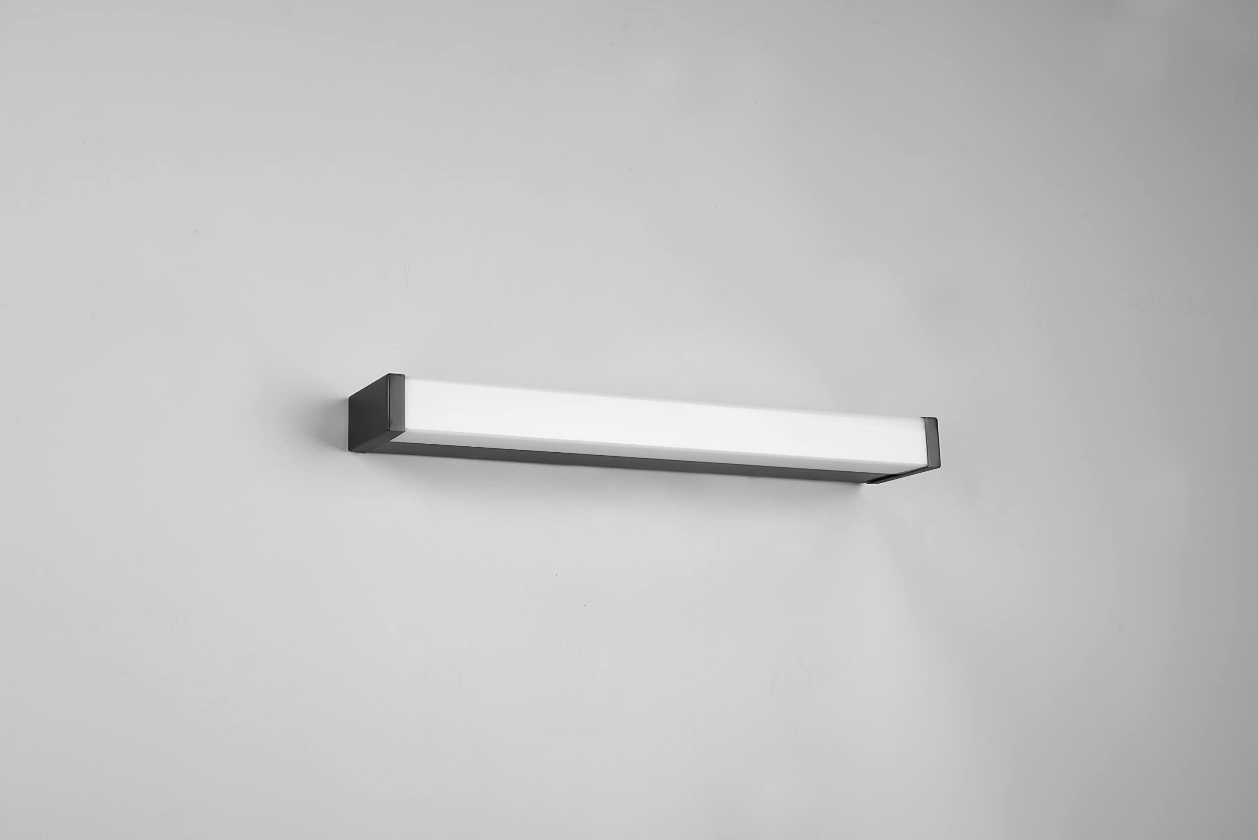 Trio Leuchten Fabio 283814232 - Lámpara LED de pared para baño (metal mate, incluye bombilla LED de 6 W), color negro