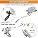 JAVIK Left & Right Brake Master Cylinder Clutch Lever for Honda VT600 VT750 VT1100 VT1300 VTX1300 VF750 (Chrome)