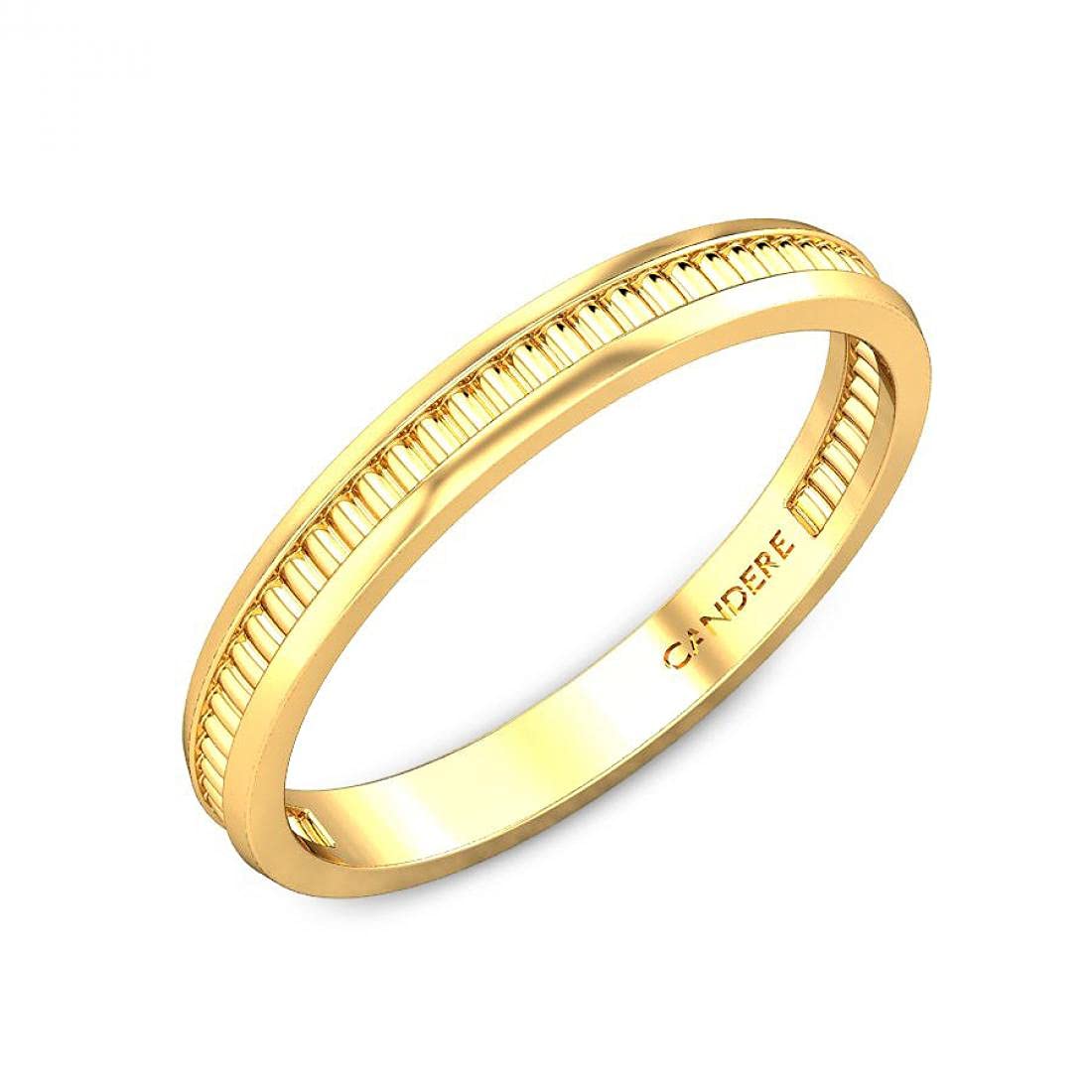 CANDERE - A KALYAN JEWELLERS COMPANY Lightweight 18kt Yellow Gold Band Ring for Women (B098XM8W5B) Amazon Price History, Amazon Price Tracker