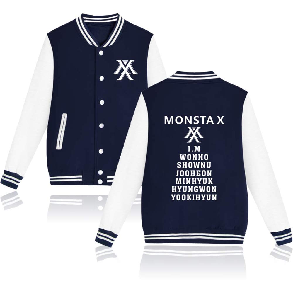 Monsta X Kpop Jacket, Baseball Sweatshirt, Monsta X Pullover