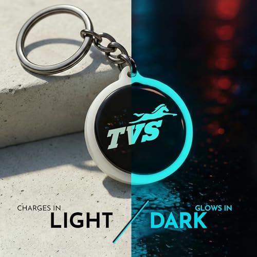Image of Mi Glow Store Glow in Dark Keychain for Bike Men | Gift for Man | Bike Accessories | Charges in Light Glows in Dark | Key chain for Bike