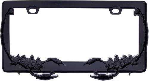 Miniatura 3 de United Pacific 50115 - Soporte universal de metal fundido a presión para placa de matrícula de Scorpion para coches, camiones, caravanas, semi,