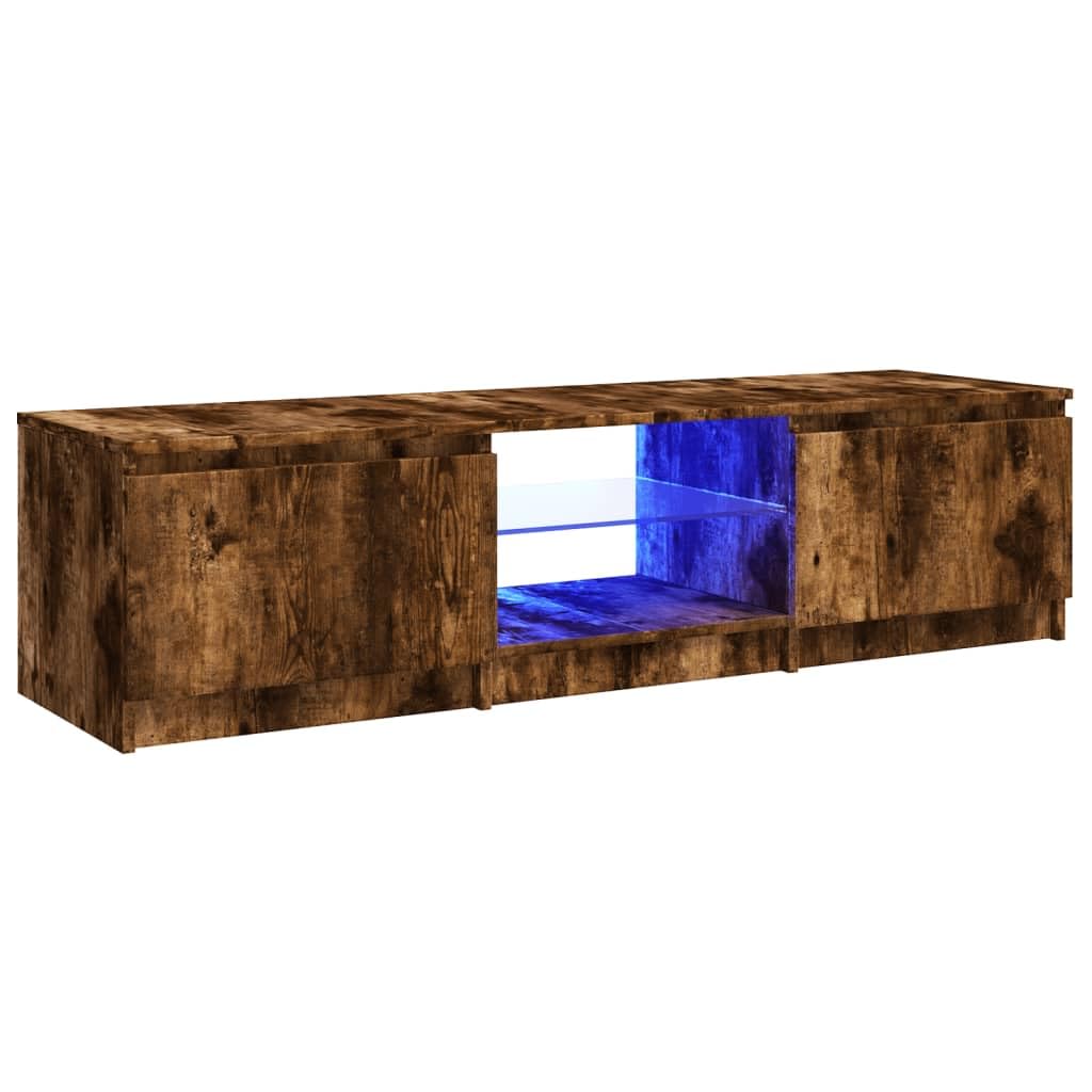 Meuble TV Multimédia Helloshop26 – Marron – 110 X 33 X 35 Cm – Buffet étagère