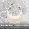 GOT BAG Moon Bag RUFFLE | Halbmond Handtasche mit verstellbare Rüsche-Riemen Handbag Wasserabweisend | Stylische Umhängetasche mit Fashion Gurt #1