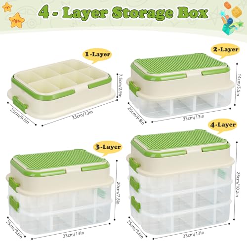 Boîte de rangement pour briques de construction Lego en plastique robuste - 5