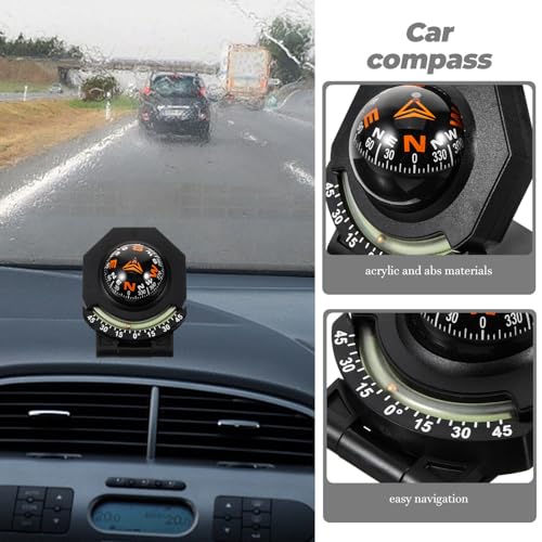 BESPORTBLE Brújula para Tablero de Auto Negra miniatura 4