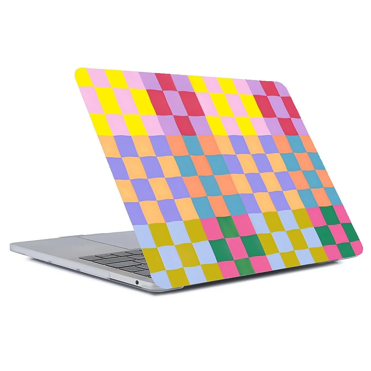 SEized Compatible with MacBook Air 15.3 inch Case 2023 Release M2 A2941,Happy Colorful Checkerboard Hard Plastic Shell Cover Case