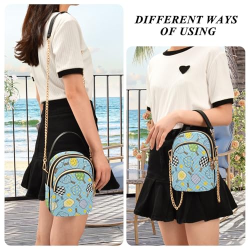 Image of MCHIVER Golf Crossbody Bag for Women Cell Phone Purse Wallet with Removable Chain Shoulder Handbag