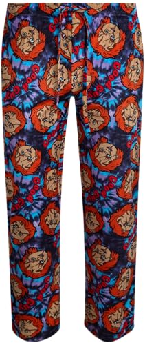 Chucky Men's All Over Print Pajama Pant with Adjustable, Elastic Waistband - Soft, Silky Sleepwear