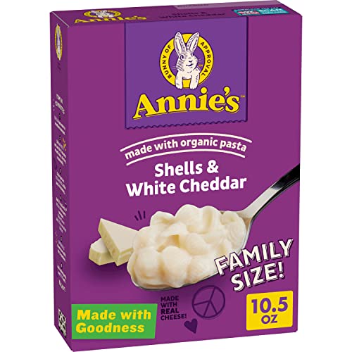 Image of Annie's White Cheddar Shells Macaroni & Cheese Dinner with Organic Pasta, 10.5 OZ