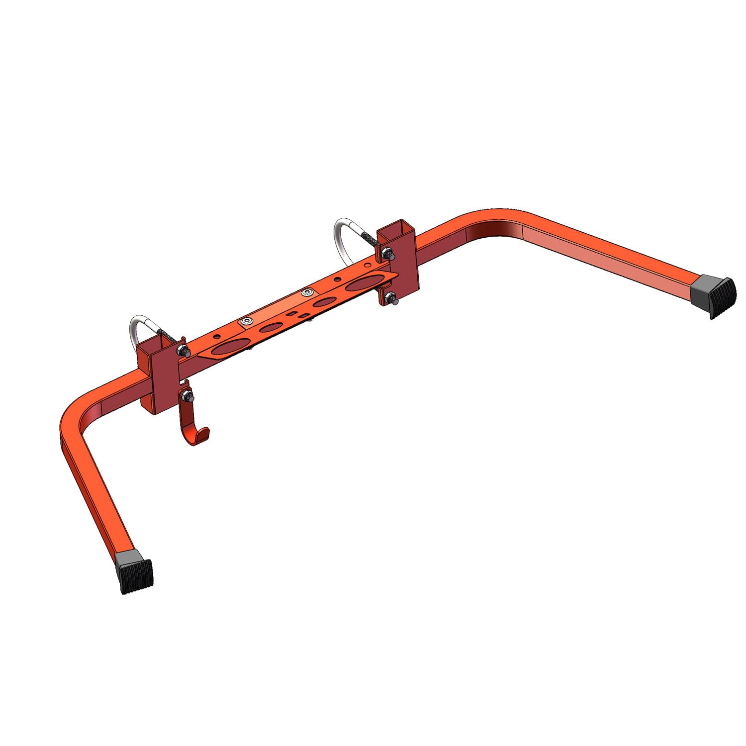 Ladder Stand Off with Tool Tray & Hook - Heavy Duty Roof Gutter Guard, Universal Ladder Stabilizer for Gutters/Windows, Safe Stabilizer for All Ladder Types