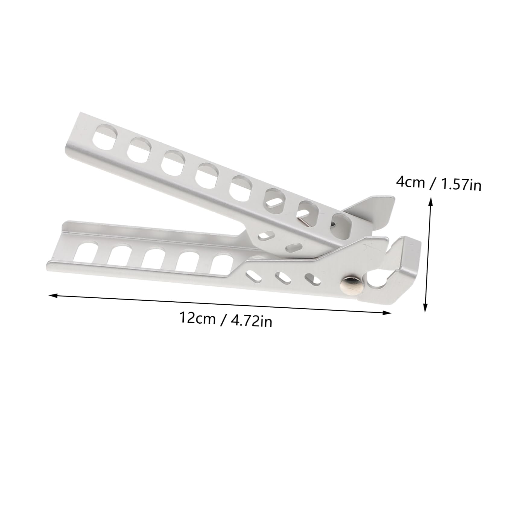 Alipis 1Pc Heat Resistant Cookware Clamp Pan Holder for Gripping Outdoor Bbq Accessories and Cooking Tool Silver