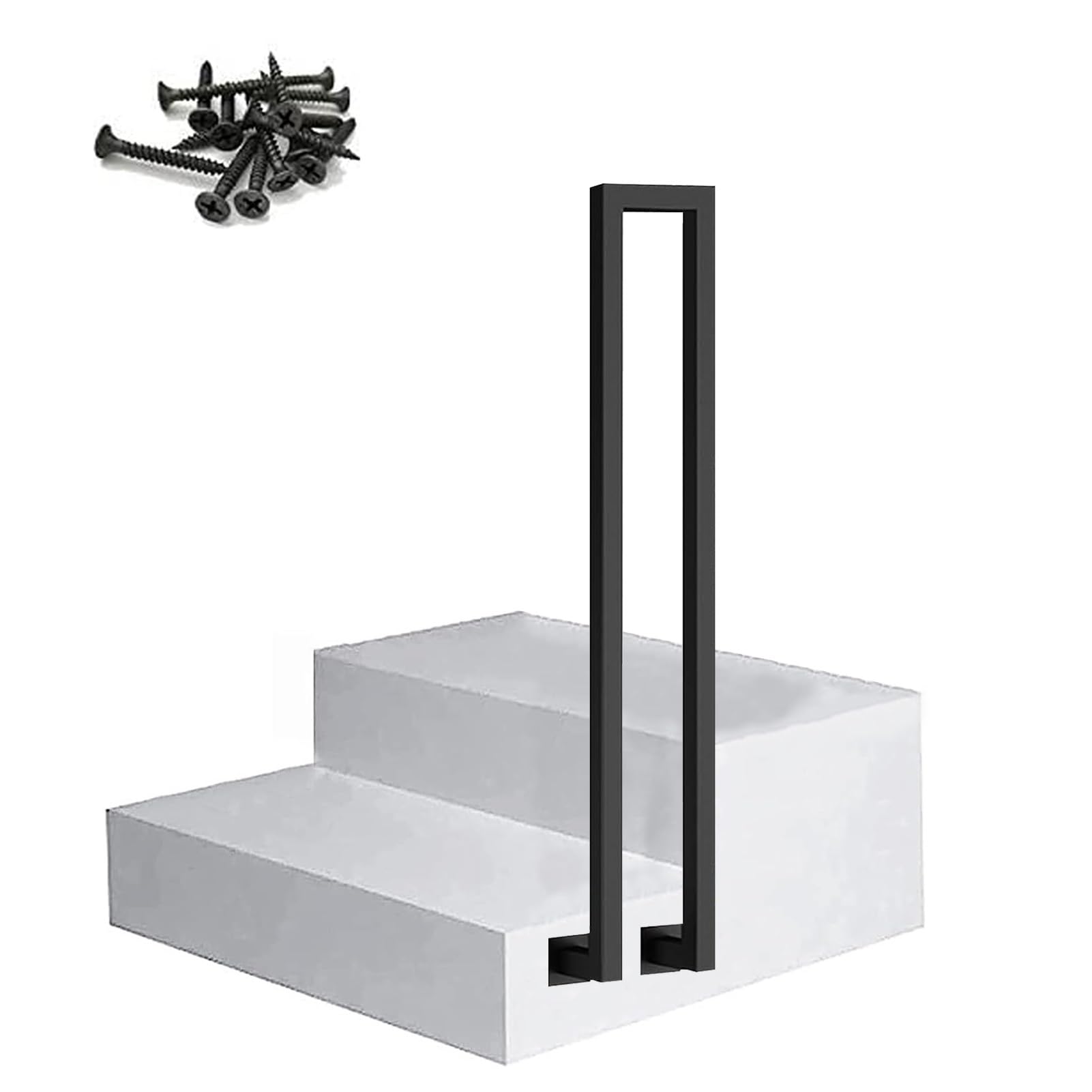 Corrimano Sicurezza In Ferro Zincato Per Scale Interne/esterne - Supporto Fino A 200 Kg, Lunghezza Personalizzabile 30-600 Cm