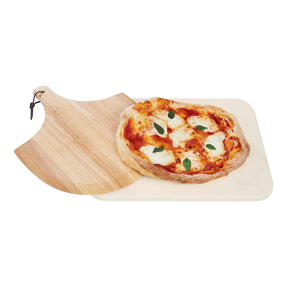 Okrągła deska do pizzy z tacą do pieczenia pizzy jedna ręka kamienna deska do krojenia pizzy ciasto do pizzy zagęszczony paragraf