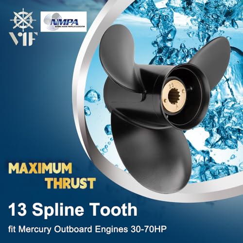 Vif 10 X 17 Jason Marine Upgrade Oem 13 Spline Tooth Aluminum Outboard Propeller Fit Mercury Engines 30/35/40/45/50/55/60/70Hp thumb #1