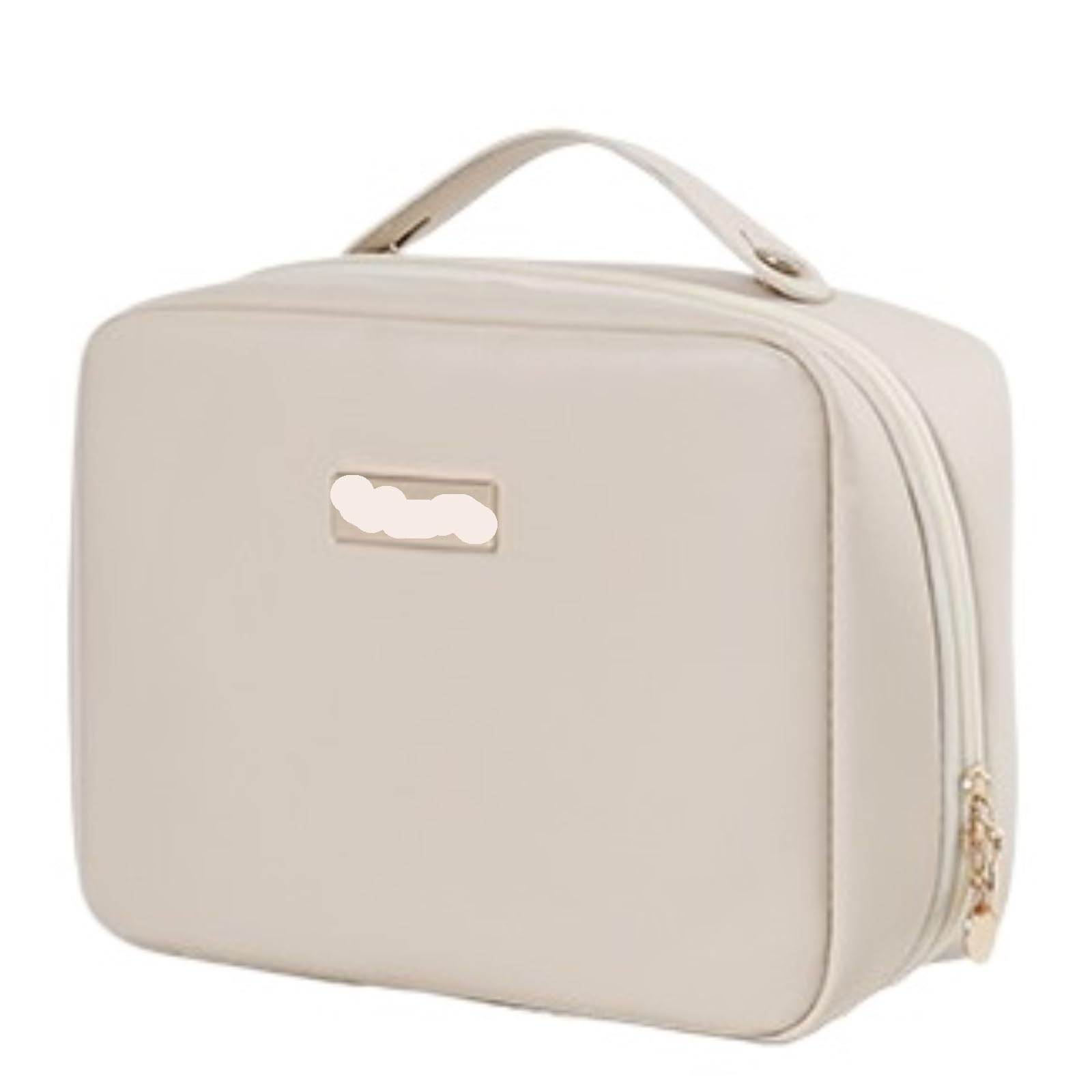 Porta Trucchi Pochette Trucchi Borsa Da Toilette Da Viaggio Borsa Da Toilette Da Donna Impermeabile Da Appendere Borsa Portatile For Cosmetici E Trucco Trousse Trucchi Donna(Beige)