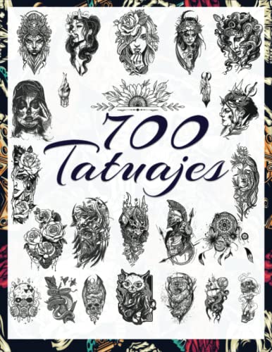 Imagen de 700 Tatuajes: una Guía para Elegir tu Tatuaje Negro y Gris : Más de 700 Ideas de Diseños de Tatuajes Reales