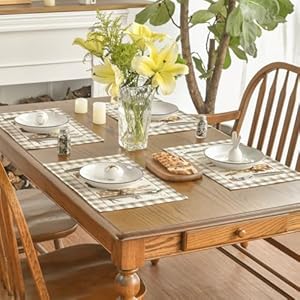 Artoid Mode Buffalo Plaid Bunny Happy Easter Placemats Set of 4, 12x18 Inch Seasonal Holiday Table Mats for Party Kitchen Dining Decoration Artoid Mode Buffalo Plaid Bunny Happy Easter Placemats Set of 4 12×18 Inch Seasonal Holiday Table Mats for Party Kitchen Dining Decoration