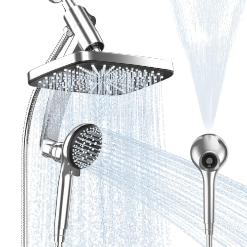 Image of 12 Inch High Pressure Rain Shower Head Combo,9 Settings Shower Handheld