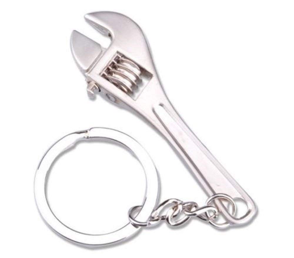 Fat-catz-copy-catz Mini Novelty Work Tools Keyring Novelty Keychain Gift for boys men Spanner, Axe, Hammer (Adjustable Spanner Keyring)