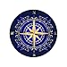 Produktbild 13 cm x 13 cm lustige Autoaufkleber Blue Rose Compass Graphics Beauty Decals Windschutzscheiben-Kofferraum JDM RV Car Wrap