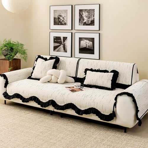 Housse de canapé en chenille haut de gamme jeté de canapé durable doux - 2