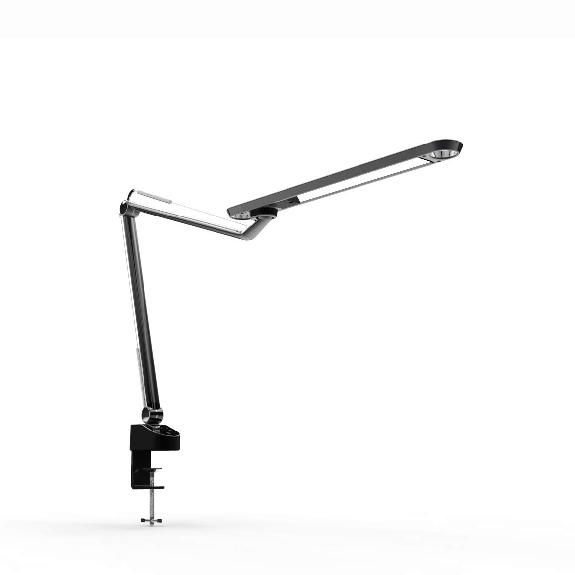 Weliry LED Desk Lamp Architect Task Lamp LED Clamp Table Lamp Eye Caring Dimmable Lamps 5 Color Modes 4 Brightness Levels(Touch Control Angle Adjustment Great for Study Reading Work Task/Office)