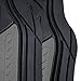 FH Group Automotive Floor Mats - Heavy-Duty Monster Eye Floor Mats for Cars, Universal Fit Full Set, Climaproof Floor Mats, Trimmable Floor Mats for Most Sedan, SUV, Truck Floor Mats Rubber Gray