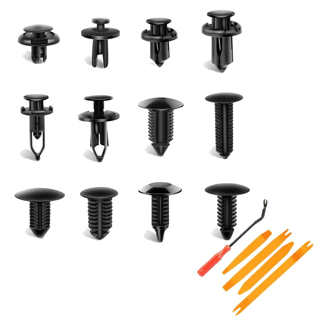 120Pcs Bumper Clips Fender Trim Car Auto Push Pin Rivet Fastener Panel