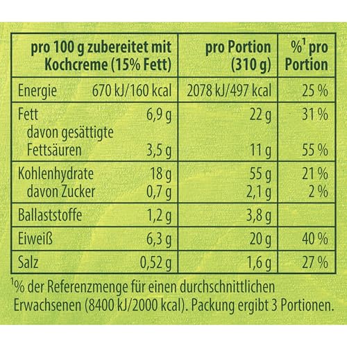 Knorr Fix Würzmischung Mac'n' Cheese(Makkaroni in Käsesauce)für eine leckere Pasta ohne geschmacksverstärkende Zusatzstoffe 3 Portionen – Bild 3