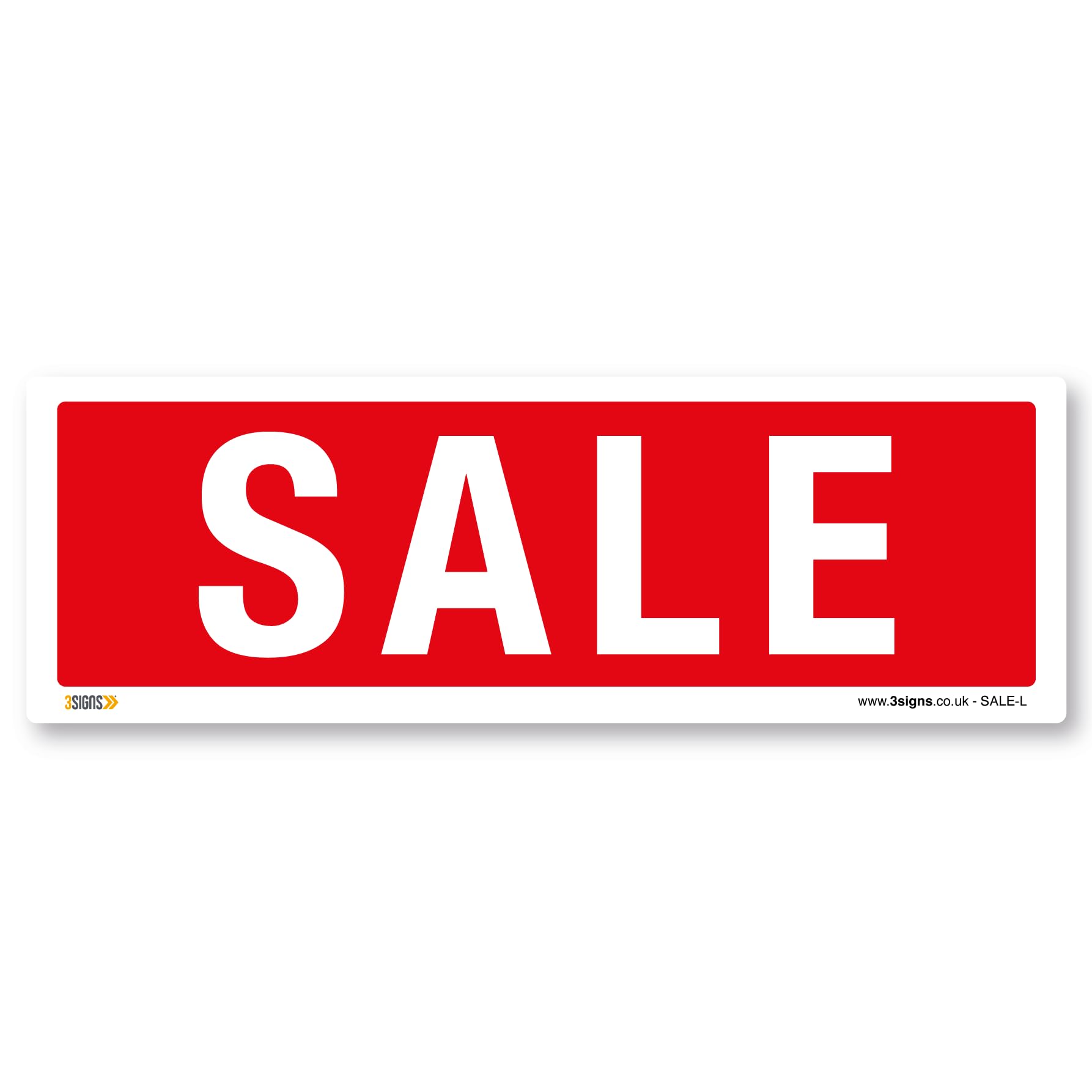Large Sale Sign - Inside Window Sign - Sale Shops promotional advertising, 600x200mm, Static Cling Window Vinyl