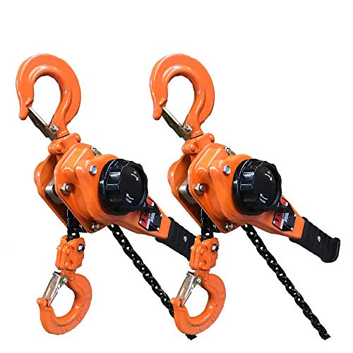 ベストアンサー 最新 レバーホイスト 1ton チェーン 1.5m 1t 2個 セット 2台 1000kg 1トン 軽量化 小型化 チェーンローラー 高品質 チェーンブロック 荷締機 ガッチャ がっちゃ チェーン チェン