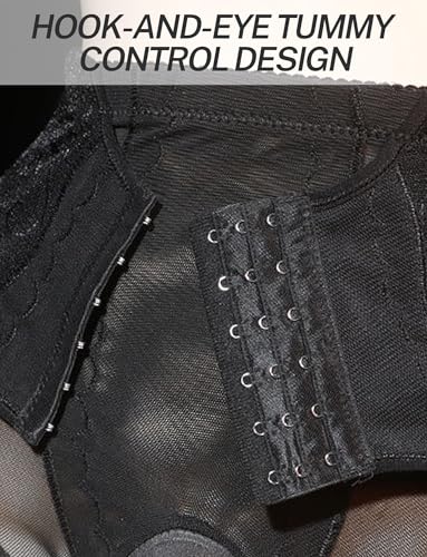 FEOYA Men High Waist Sissy Panties Lace Hiding Gaff Panty Tummy Control Shapewear Underwear for Crossdresser Transgender3