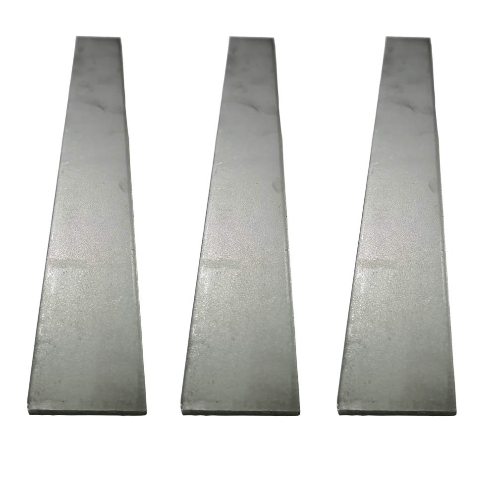 Knife Blade Steel Knife Blanks- High Carbon Annealed, 1095 Knife Making Billets,1.57 Inch x 12 Inch x 0.16 Inch, 3 Pack