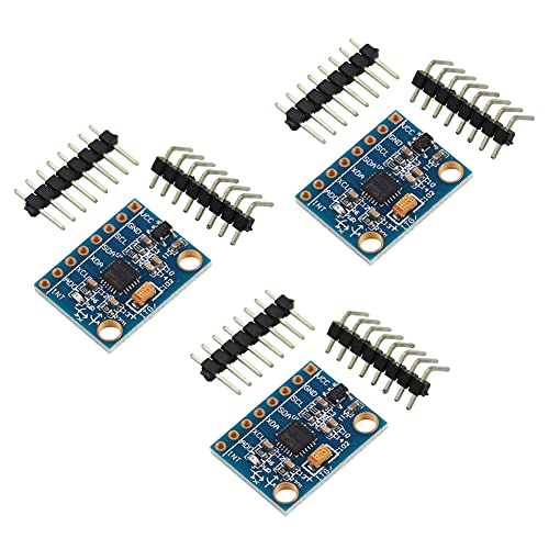 WayinTop 3pcs GY-521 3 Axes Gyroscope et 3 Axes Accéléromètre 16 Bits AD IIC I2C 6DOF Module Cover