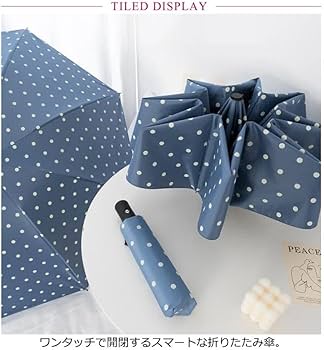 shesay　シセイ　ドット柄の折り畳み晴雨兼用日傘 晴雨兼用 折り畳み傘 ジャガード ドットライン | shesay(志成