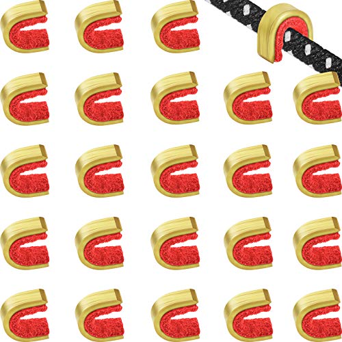 Gejoy 20 Pieces Nock Points Archery String Nocking Points Bow String Buckle Clip For Compound And Recurve Bow (Red) #TOP15