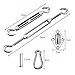 HONGCI Kit de Fijación para Toldo Vela de Sombra Triángulo y Cuadrado,...