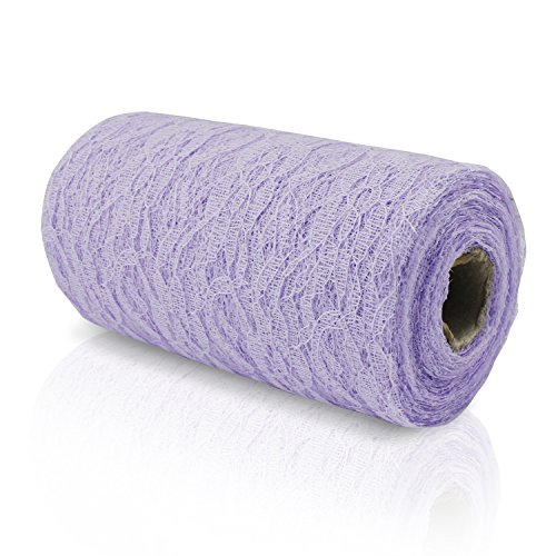 Psmgoods® encaje cuadro Vintage camino de la silla del bastidor para festival el cuadro de la decoración de ceremonia de novia, de fiesta Viola chiaro