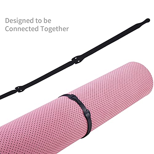 Image of 100Pk Reusable Cable Ties Cable Straps, Trilancer 6''x0.47'' Thin Wire Cord Organization Ties with Hook and Loop for Home, Office and Data Centers(Black)