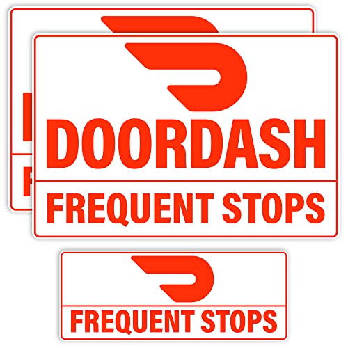 (3 Pack) Heavy Duty Doordash Car Magnets Door Signs for Delivery ...
