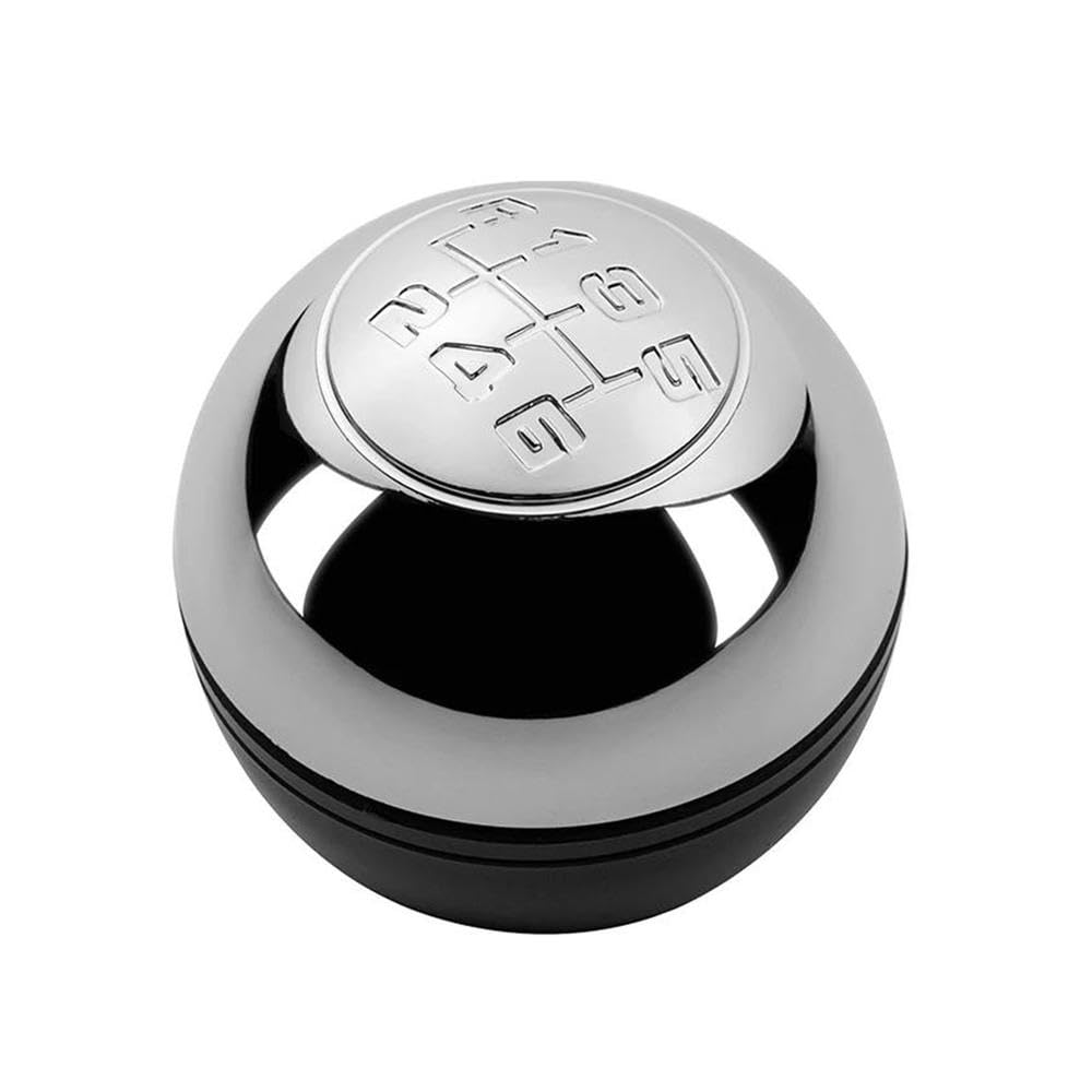 YDXHERTA 5/6 Speed Mnaual Gear Shift Knob Lever Shifter Handball for Alfa Romeo Giulietta 2010-on Auto Parts(6 Speed Silver)