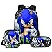 Produktbild LINGJIA Sonic Schultasche Teenager Schultaschen 3 Stück/Set Für Jungen Mädchen Cartoon Sonic The Hedgehog Printing Schulrucksack Kinder Büchertasche