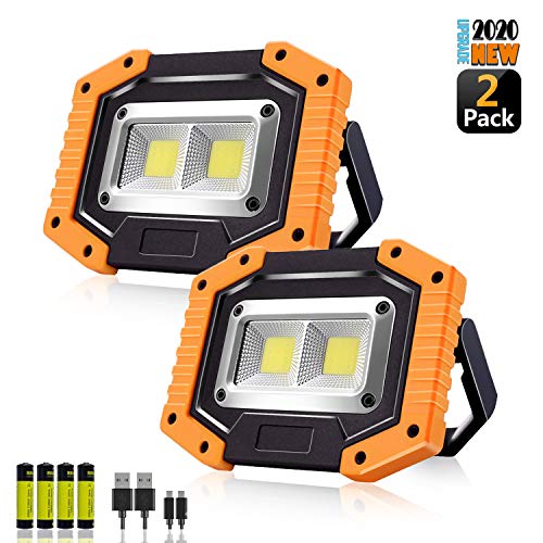 Portable LED Work Lights,SONEE Rechargeable COB Work Light Waterproof LED Flood Light