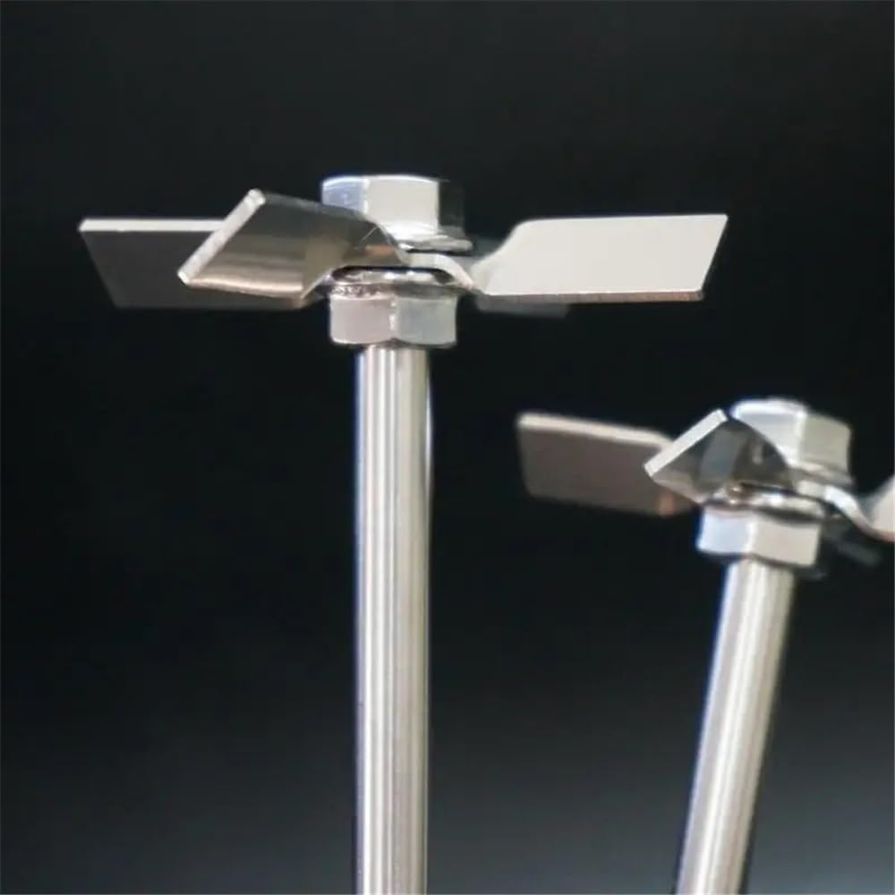Sprzęt do przyrządów laboratoryjnych 1 zestaw 40 mm-120 mm 45° stal nierdzewna trzy liście wiosło mieszające do wyposażenia laboratoryjnego (100 x 8 x 400 mm)