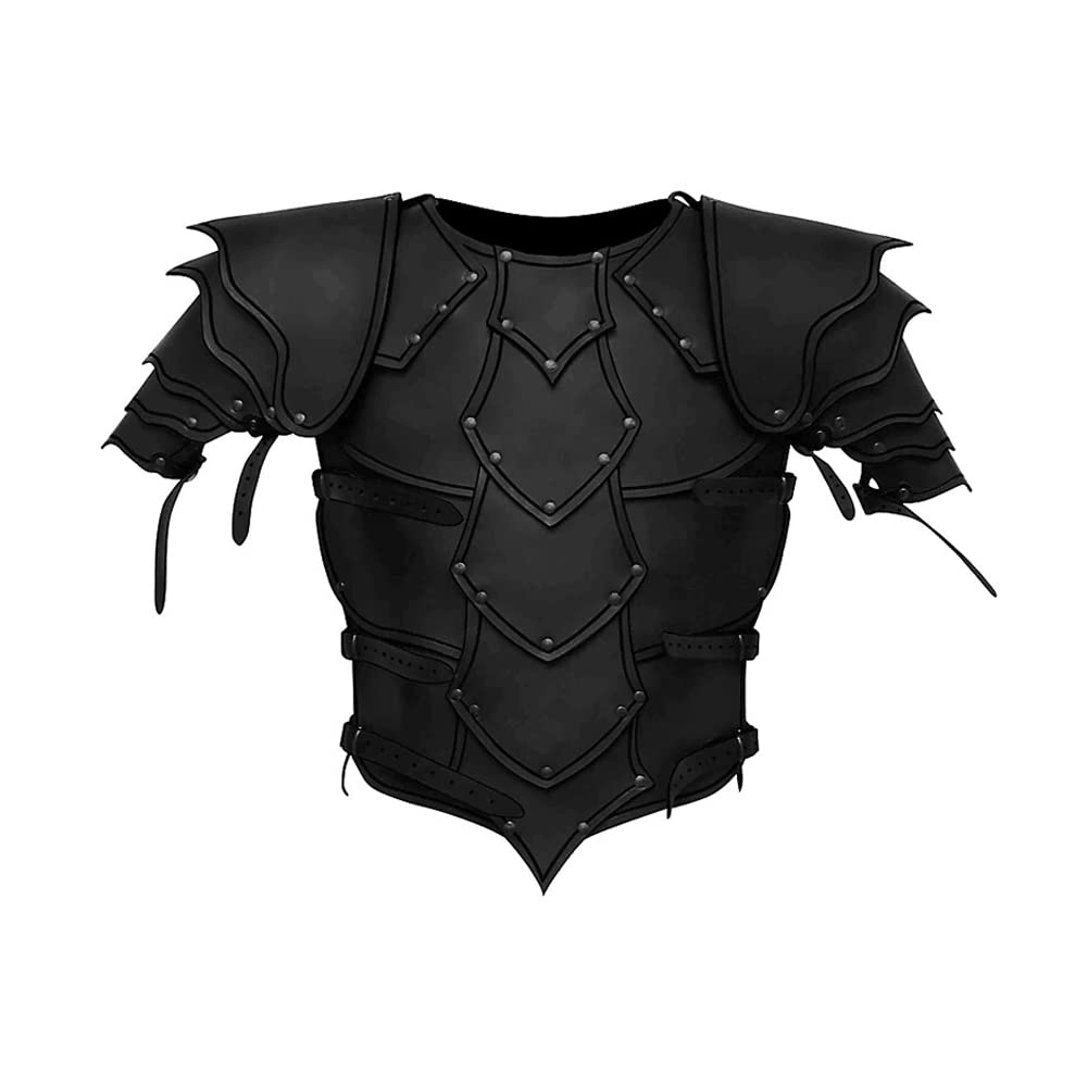 Plastron Médiéval En Cuir Synthétique – Réglable, Pour Cosplay Et Fêtes – Cadeau Original