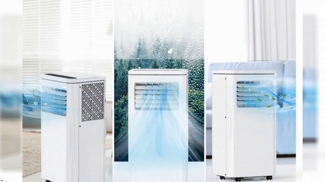 Image of Portable Air Conditioner 8000 BTU,4-in-1 AC Unit with Cooling, Dehumidifier, Fan and Sleep Modes, Cools Rooms Up to 350 Sq Ft, Adjustable Fan Speeds, Remote Control and LED Display