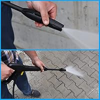 TECHKAR Hochdruckreiniger Pistole 5m Hochdruckschlauch & Lanze – Kärcher K2 – K5 Zubehör – Vario verstellbare Düse für Hochdruckreiniger – Click Quick Connect – M22x1,5 – Ansicht 7