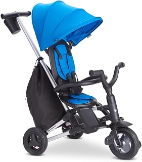 Joovy Tricycoo UL Kids Tricycle, Lightweight Compact Fold, Blueness Large